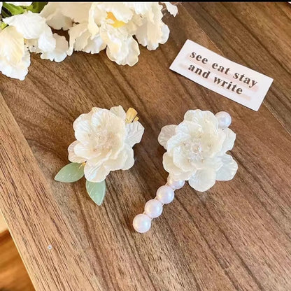 Women'S Sweet Simple Style Flower Plastic Hair Clip