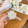 Women'S Sweet Simple Style Flower Plastic Hair Clip