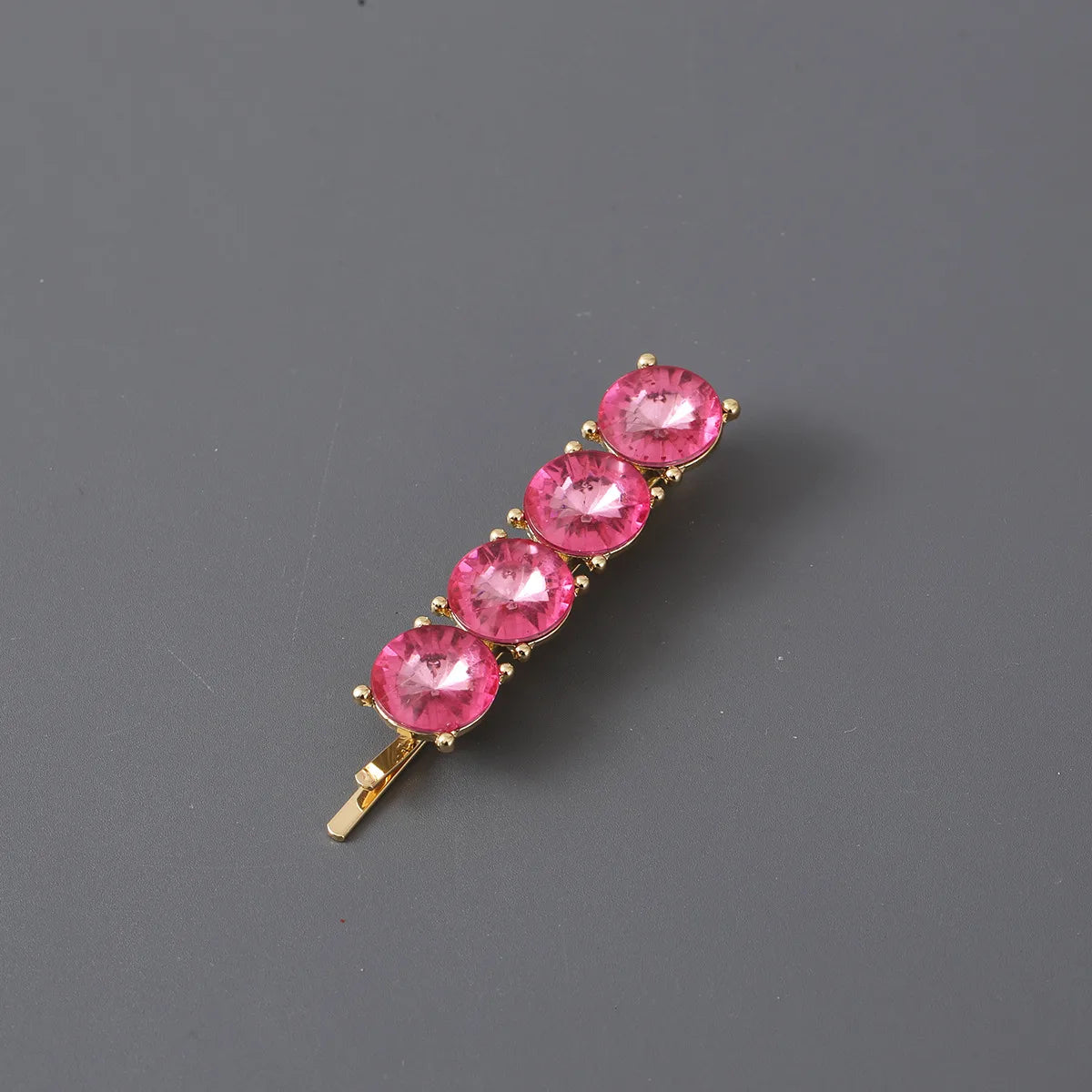 Women'S Sweet Solid Color Alloy Plating Hair Clip