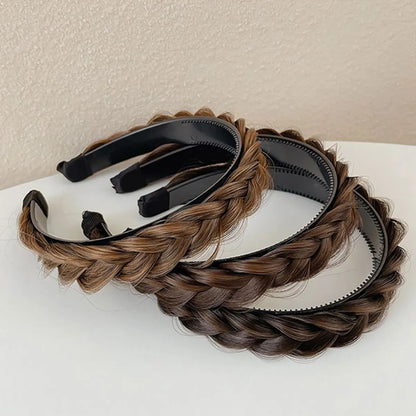 Women'S Sweet Solid Color Cloth Hair Band