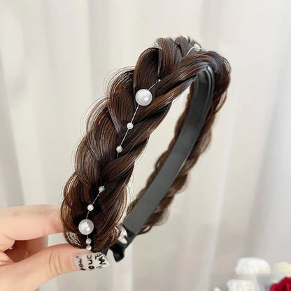 Women'S Sweet Solid Color Cloth Hair Band