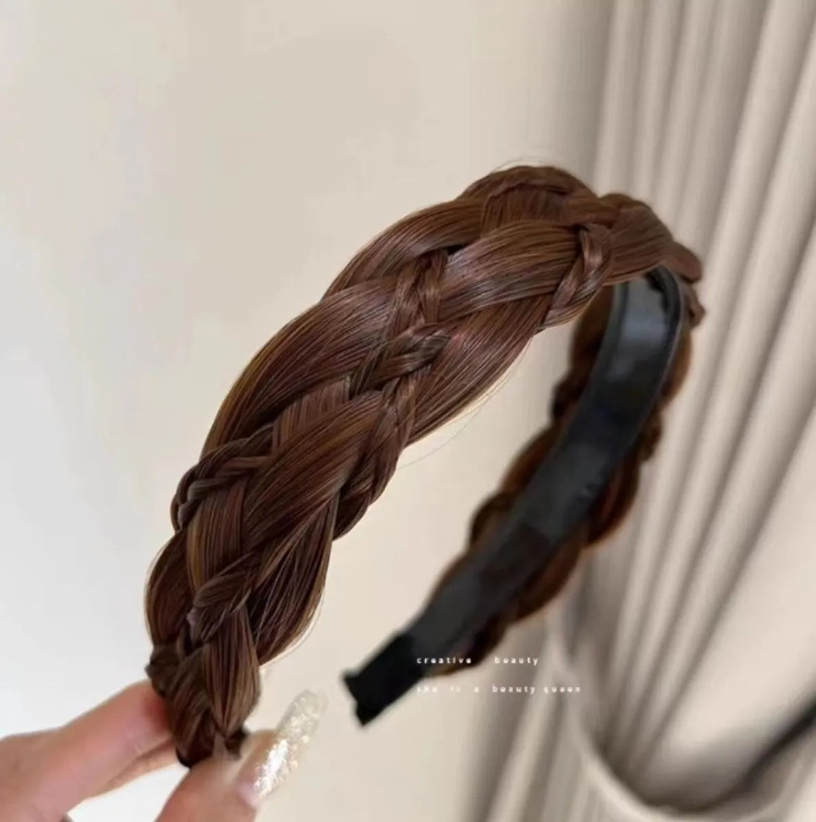 Women'S Sweet Solid Color Cloth Hair Band