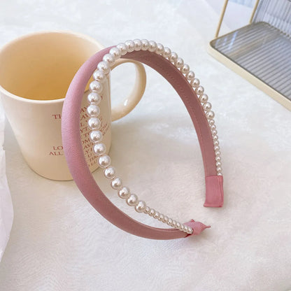 Women'S Sweet Solid Color Cloth Hair Band