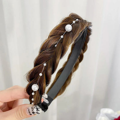 Women'S Sweet Solid Color Cloth Hair Band