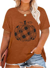 Women'S T-Shirt Short Sleeve T-Shirts Printing Casual Pumpkin