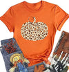 Women'S T-Shirt Short Sleeve T-Shirts Printing Casual Pumpkin