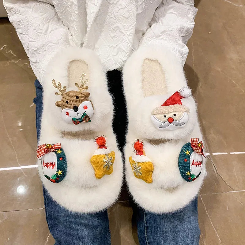 Women'S Vacation Cartoon Round Toe Home Slippers