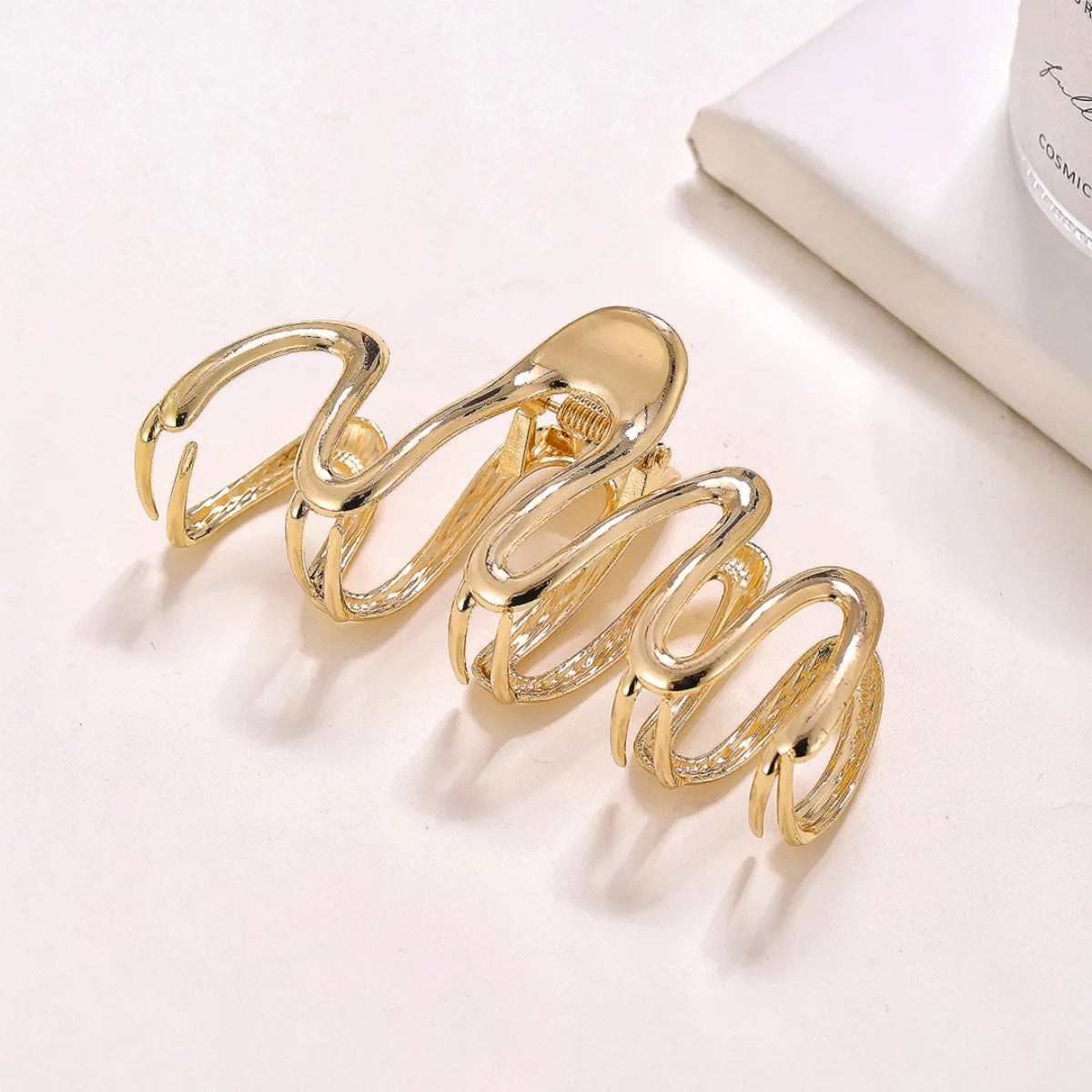 Women'S Vintage Style Snake Metal Plating Hair Claws