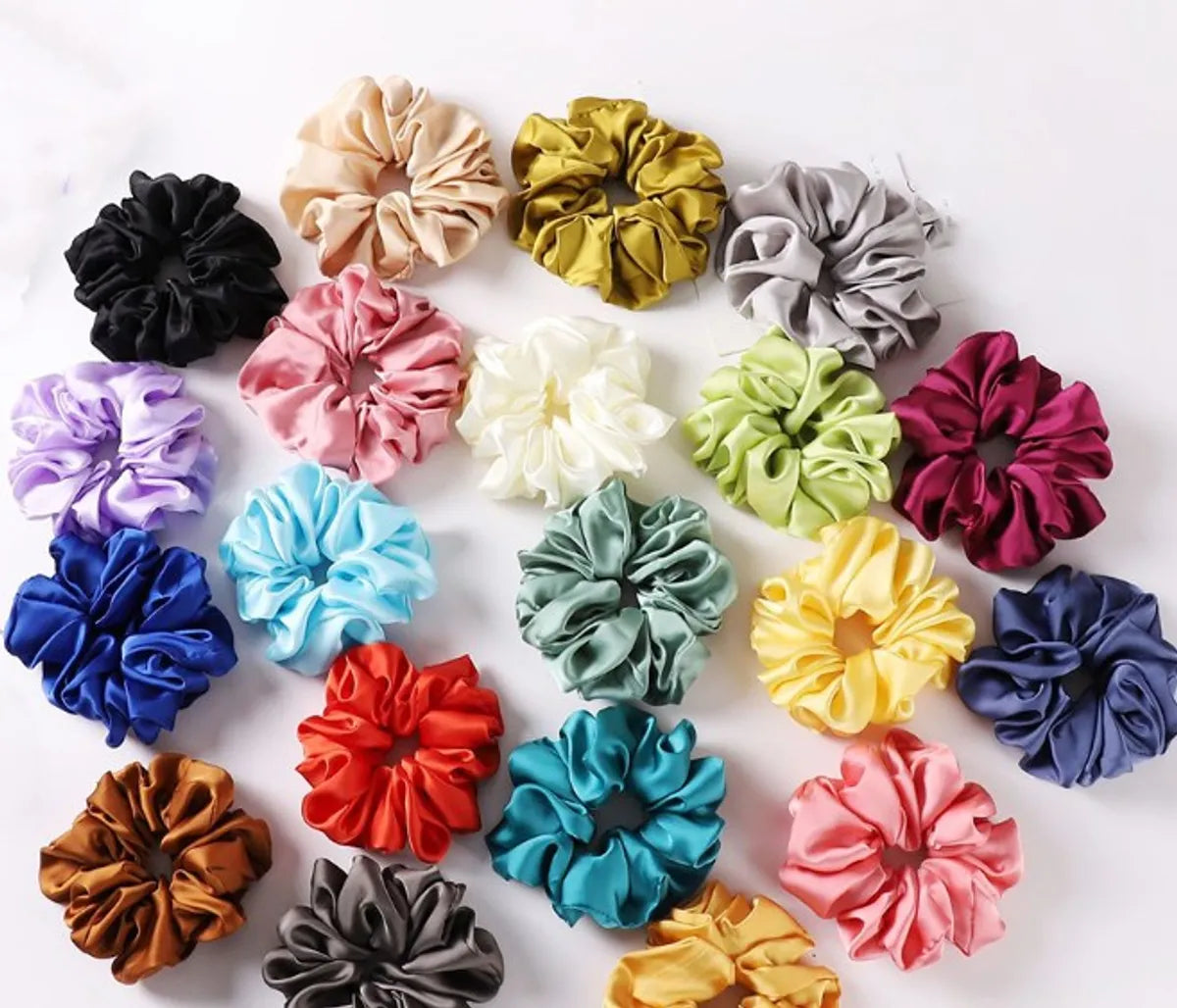 Women'S Vintage Style Solid Color Cloth Hair Tie