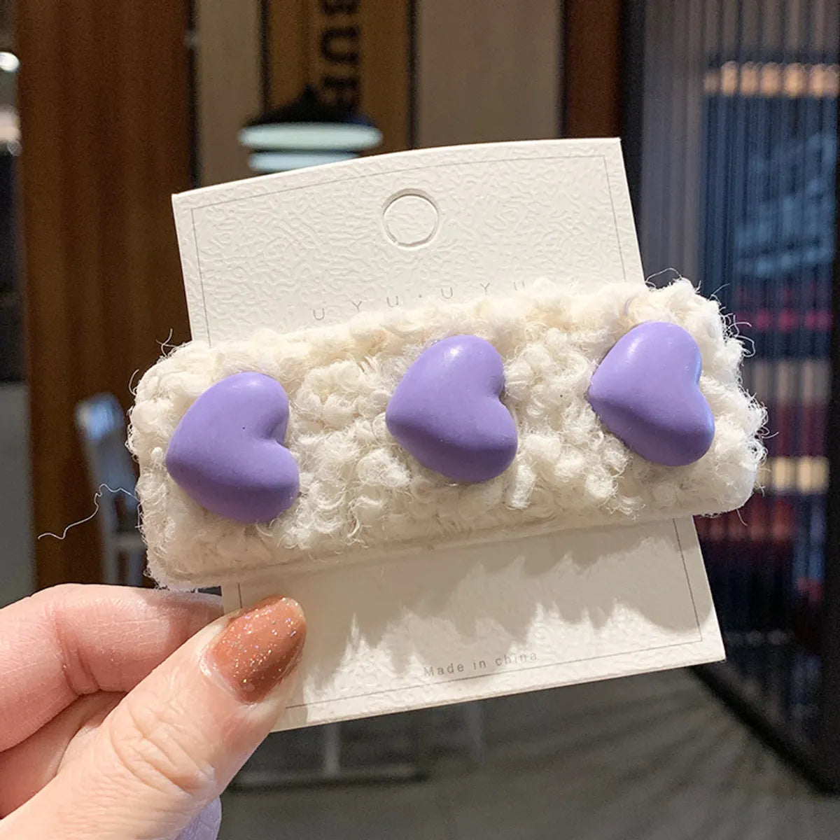 Women'S Y2K Sweet IG Style Star Plush Hair Clip