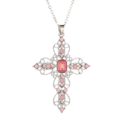 Fashion Cross Alloy Plating Women'S Necklace