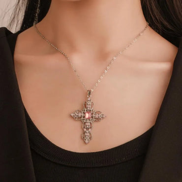 Fashion Cross Alloy Plating Women'S Necklace