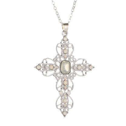 Fashion Cross Alloy Plating Women'S Necklace