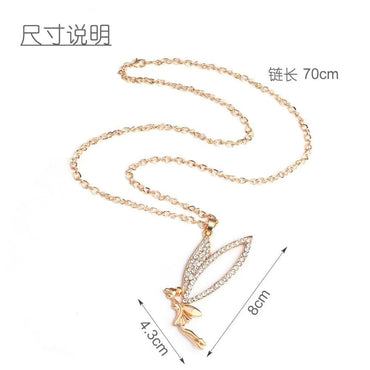 Exaggerated Doll Alloy Rhinestone Plating Women's Necklace