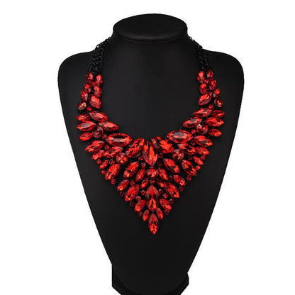 Womens Geometric Inlay Imitated Crystal Alloy Jiaqi Jewelry Necklaces Nhjq122715