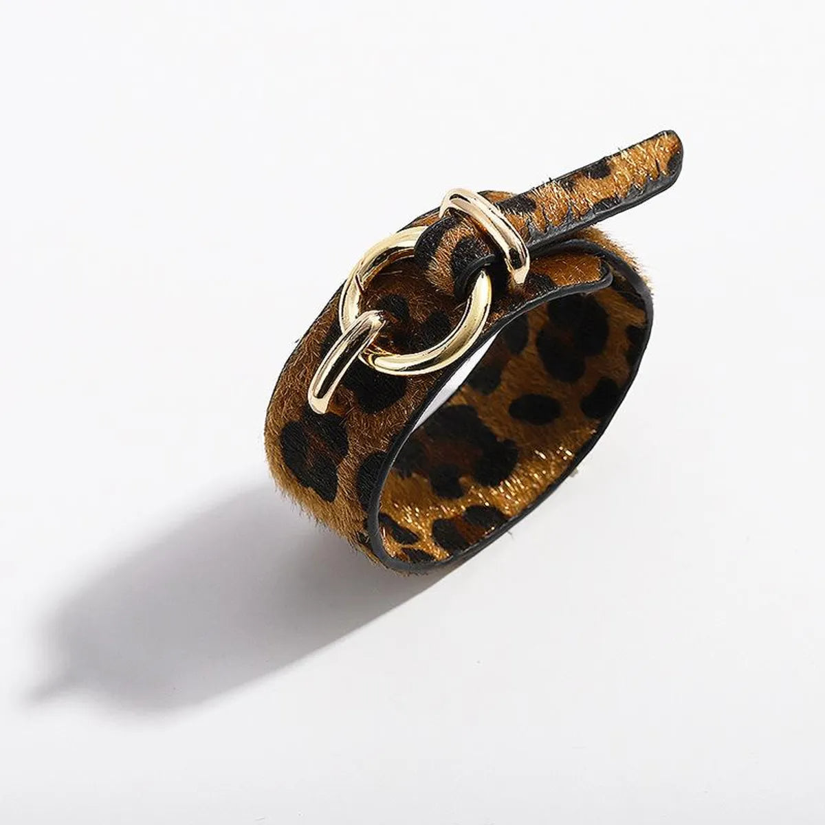 Womens Snake Skin Leopard Leather Bracelet Nhjq121733