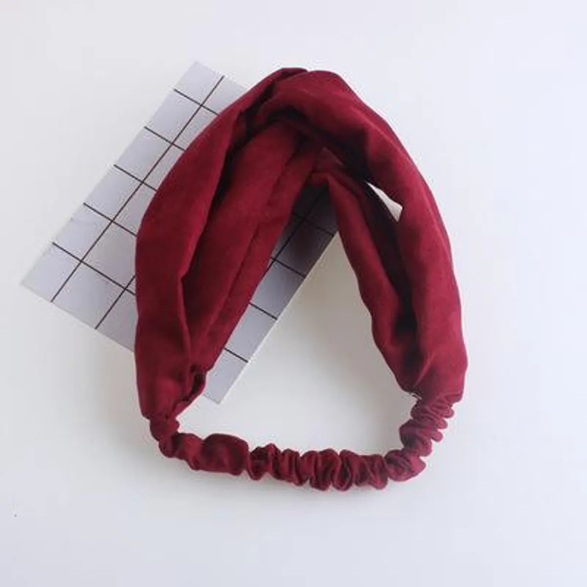 Womens Water Droplet Cross Elastic  Cloth Hair Accessories Nhof121143