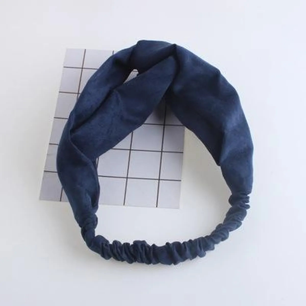 Womens Water Droplet Cross Elastic  Cloth Hair Accessories Nhof121143