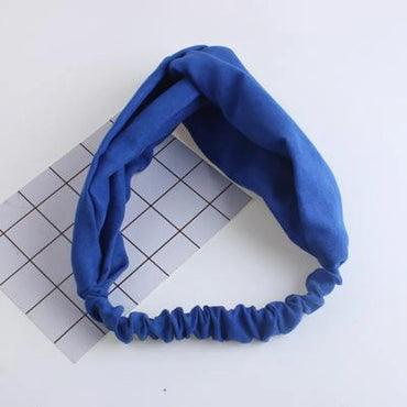 Womens Water Droplet Cross Elastic  Cloth Hair Accessories Nhof121143