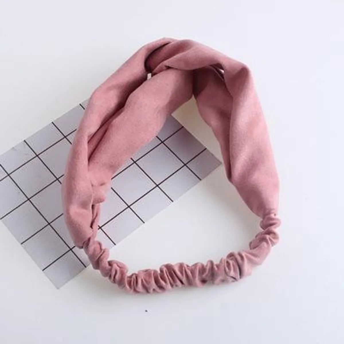 Womens Water Droplet Cross Elastic  Cloth Hair Accessories Nhof121143