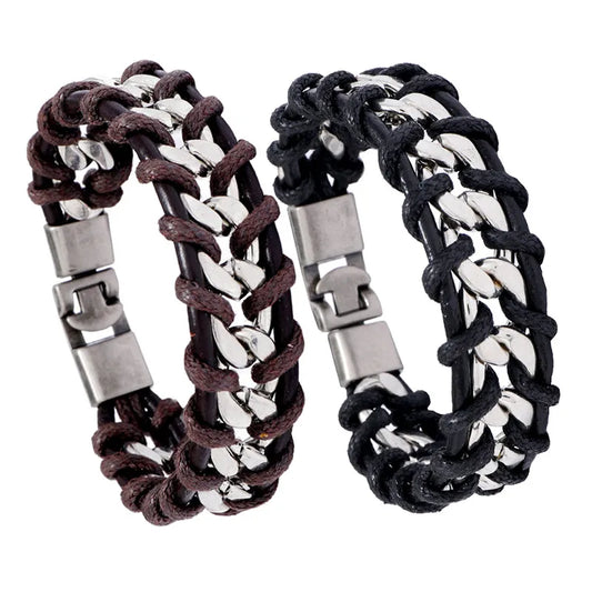 Woven  Personality Punk Style Chain Bracelet