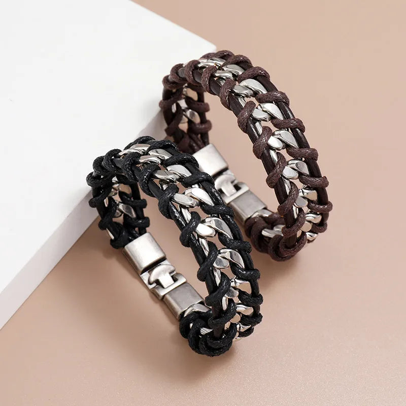 Woven  Personality Punk Style Chain Bracelet