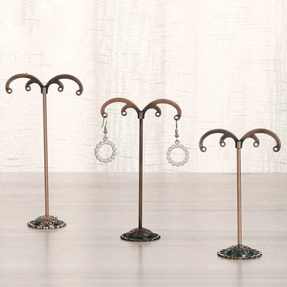 Wrought Iron Earrings Jewelry Display Stand Three Piece Set  Wholesale