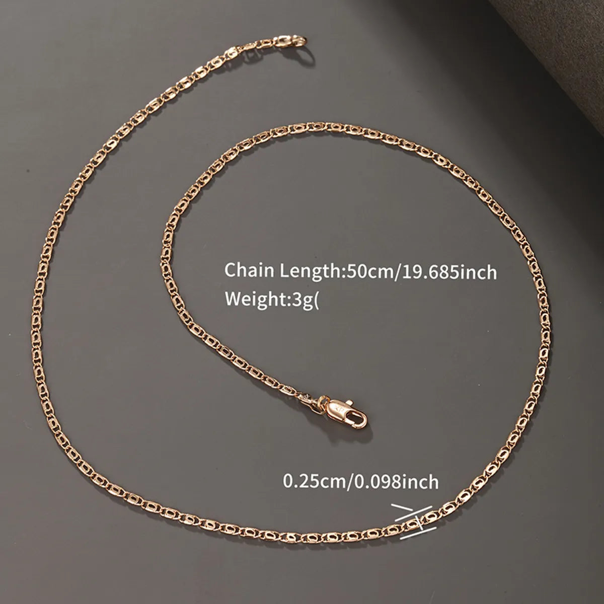 Xuping Simple Style Geometric 18k Gold Plated White Gold Plated Alloy Copper Alloy Wholesale Necklace