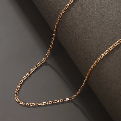 Xuping Simple Style Geometric 18k Gold Plated White Gold Plated Alloy Copper Alloy Wholesale Necklace