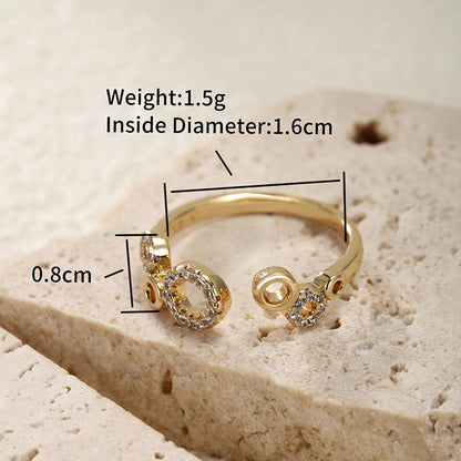 XUPING Sweet Shiny Heart Shape Flower Grain Alloy Copper Alloy Inlay Artificial Gemstones 14K Gold Plated Women'S Toe Rings