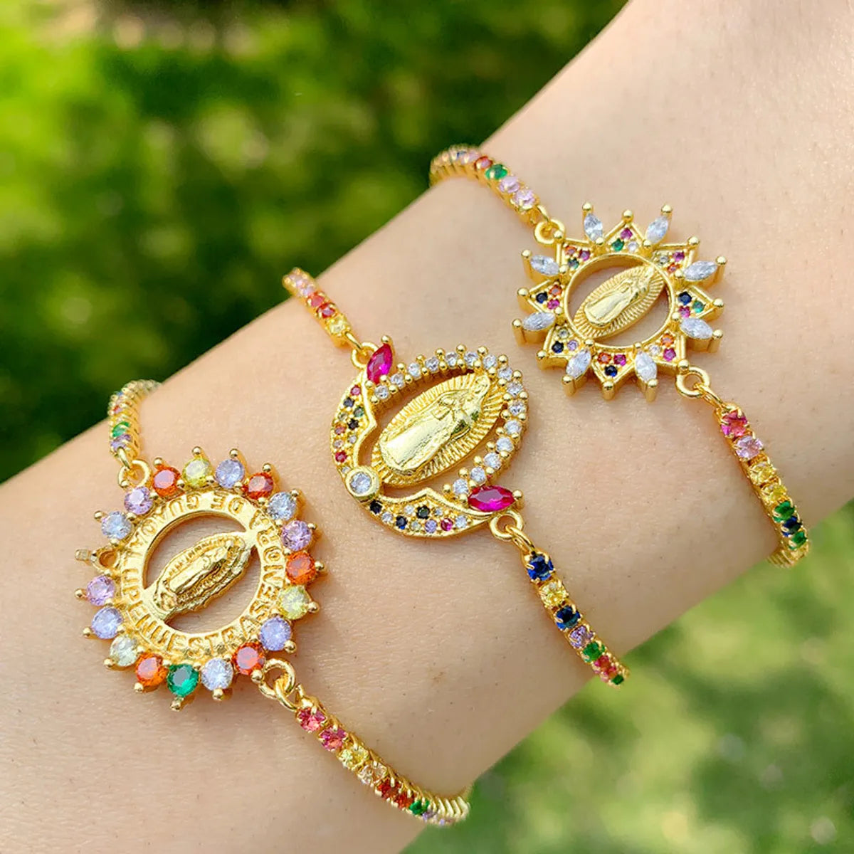 Yiwu Bracelet Gooddiymulticolor Jewelry Diamond Mary Bracelet Wholesale